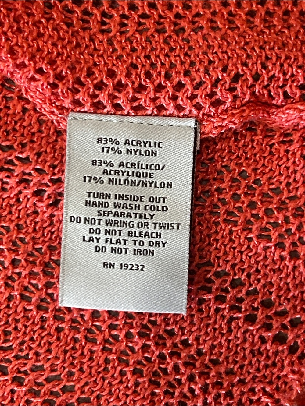 Samantha Grey Coral Open-Front Studded Knit Cardigan Sz M - Picture 7 of 7